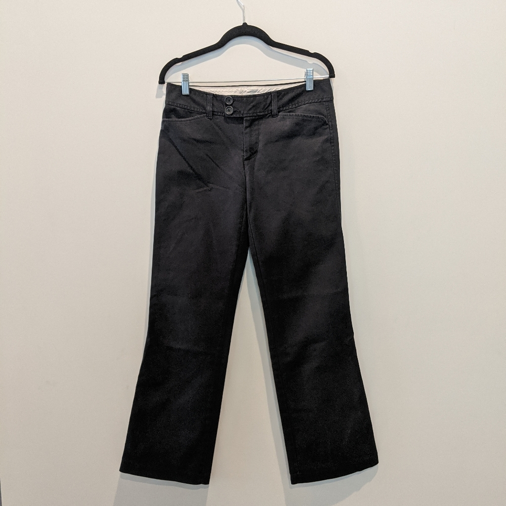 Banana Republic stretch boot cut black jeans 6
